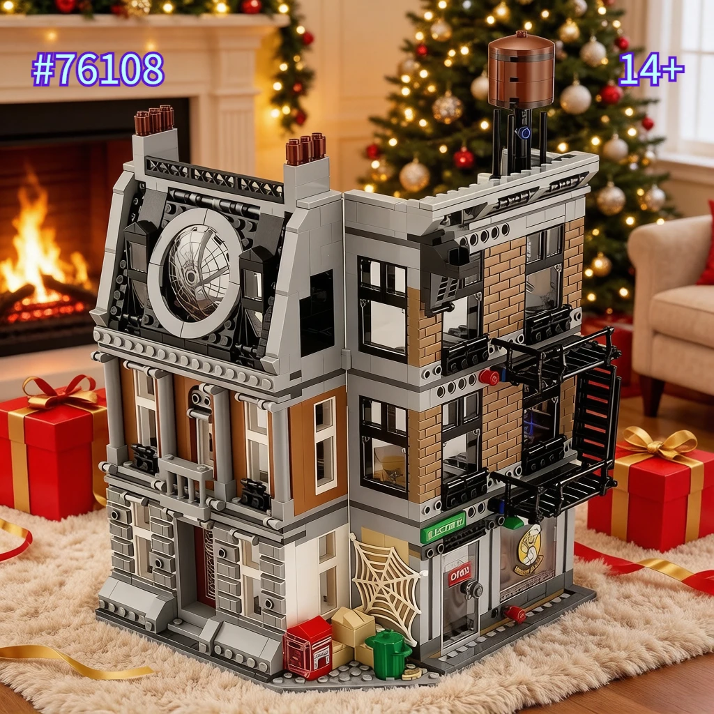 

Hero Series Sanctuary Sanctuary Showdown Building Blocks Sets 76108 Compatible with Legoed Particles Suitable for Christmas Gift