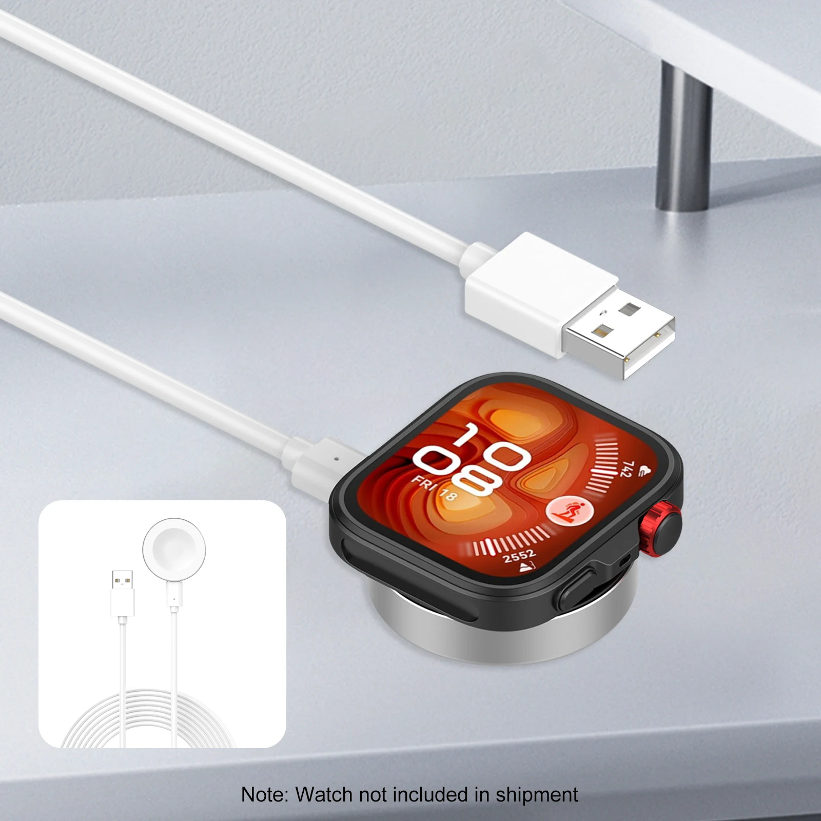 

Сменный USB-кабель для зарядки Huawei Watch Fit 4/GT6/GT5 Series, съемная док-станция для зарядки часов