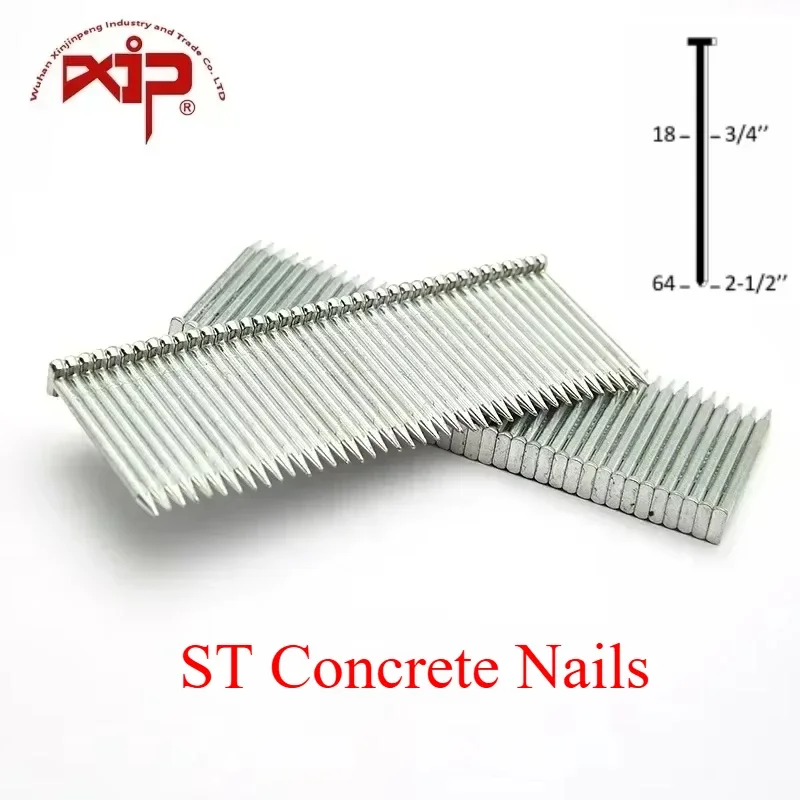 

Concrete Nail 18 Gauge Galvanized Steel Straight Brad Nails for Upholstery Cement Home Improvement Hardware Fasteners Customized