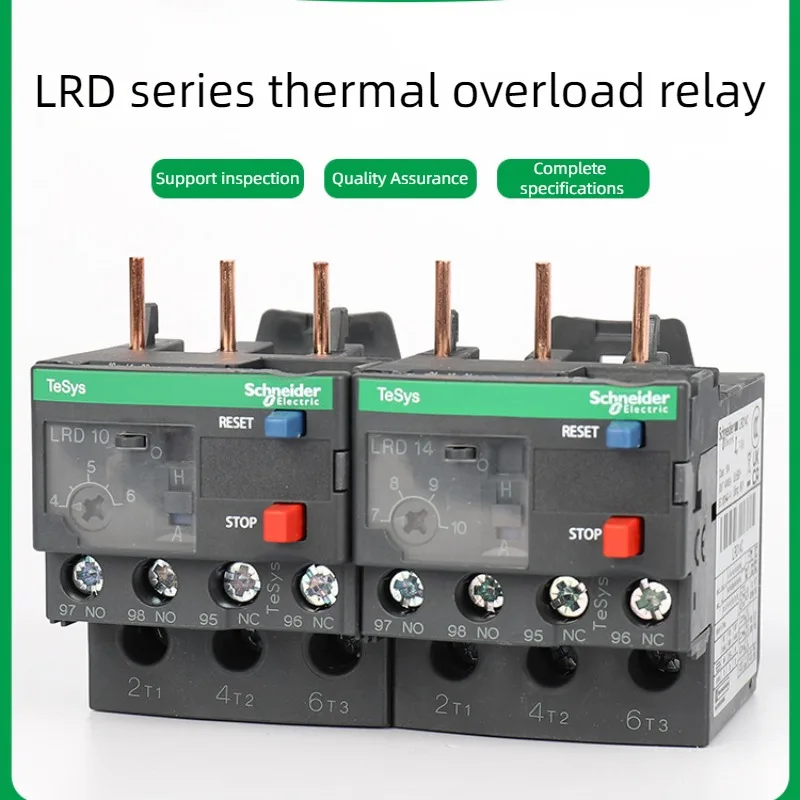 Schneider Electric LRD Series Thermal Overload Relay LAD7B106C Models LRD01/3/5/6/7/8/10/12/14/16/21/22/32C for Electrical Contr