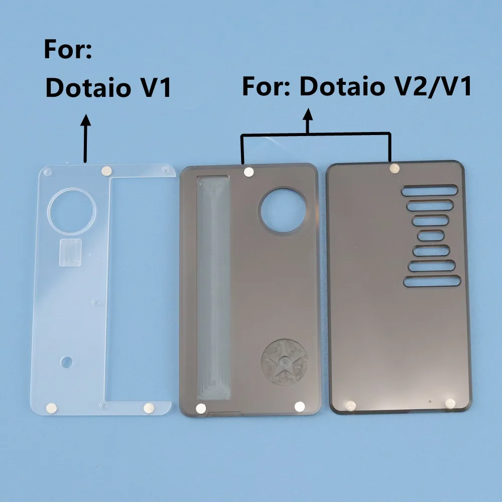 Outer Door Covers Set Acrylic Material Replacement Front/Middle/Back Panel Black/Brown/Red/Blue Colours For Dotmod Dotaio V1/V2