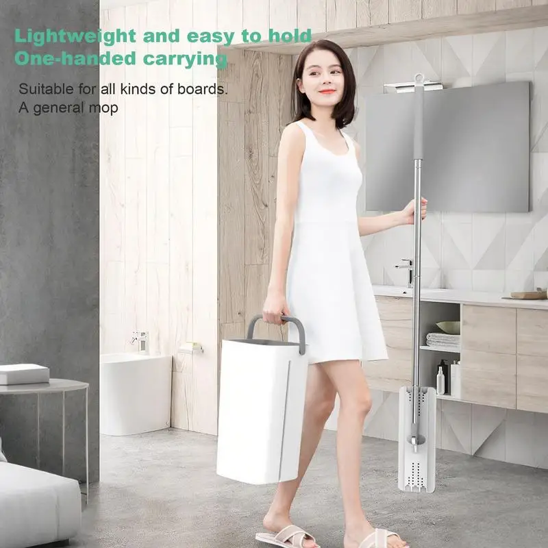 

Floor Mop Squeeze Mop And Bucket With Wringer 360 Degree Rotating Head Home Cleaning System For Kitchen Apartment Bathroom 2