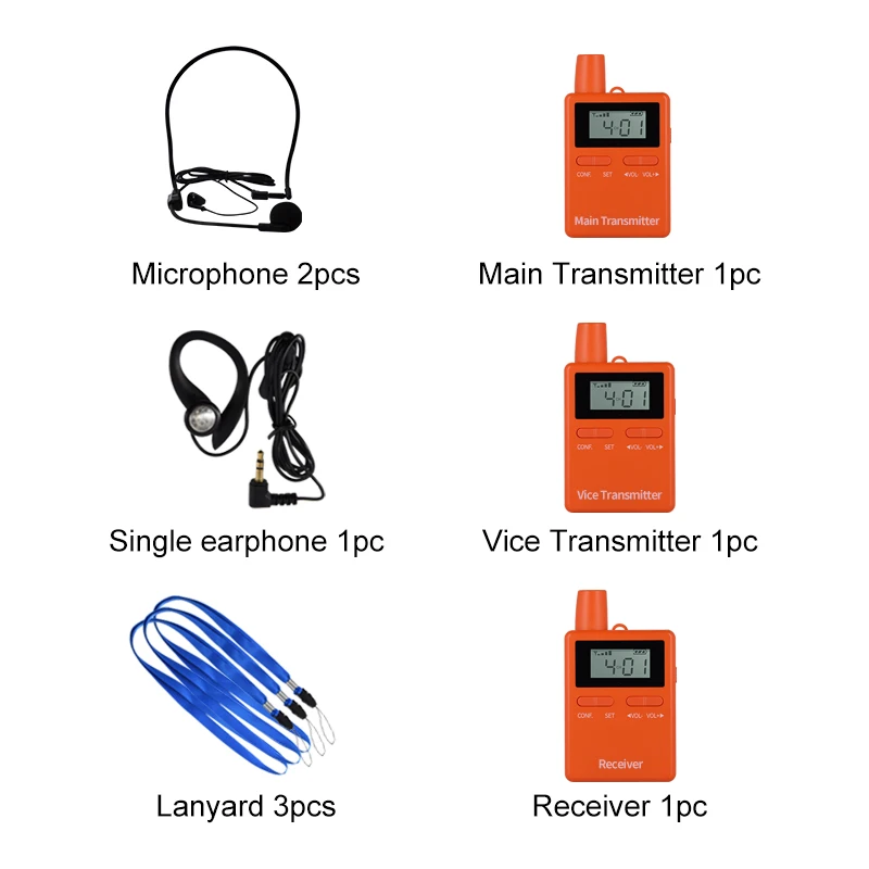 Imagem -06 - Rich Age-two-way Guide Tour System Transmissor Principal Vice-transmissor para Ensino de Equitação 2.4ghz 50 Canais 2402