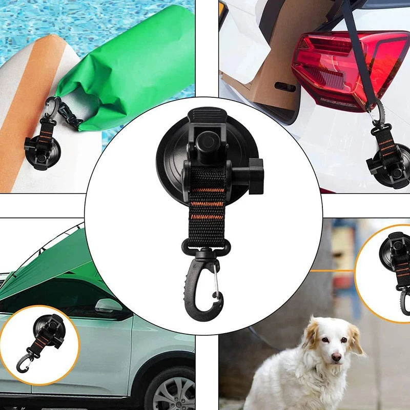 1pc Outdoor Car Tent Fixed Hooks Car Side Tent Canopy Tarpaulin Building Suction Cups Daily Organisation Storage Hanging Buckle