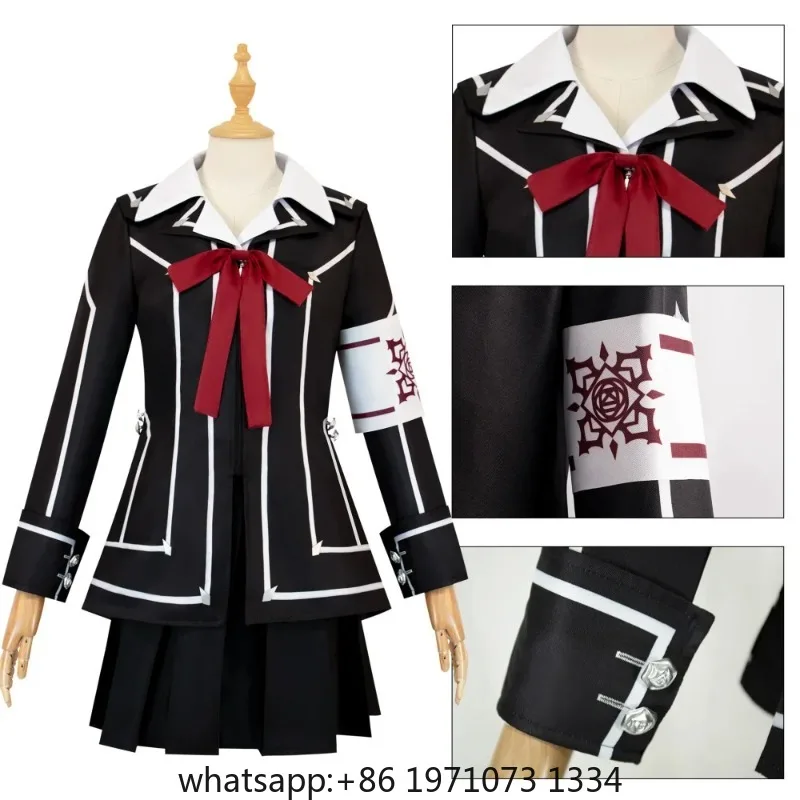 Kuran Yuki Cosplay Anime Vampire Knight Costume Wig Socks Kurosu Yuki School Uniform JK Sailor Dress Suit