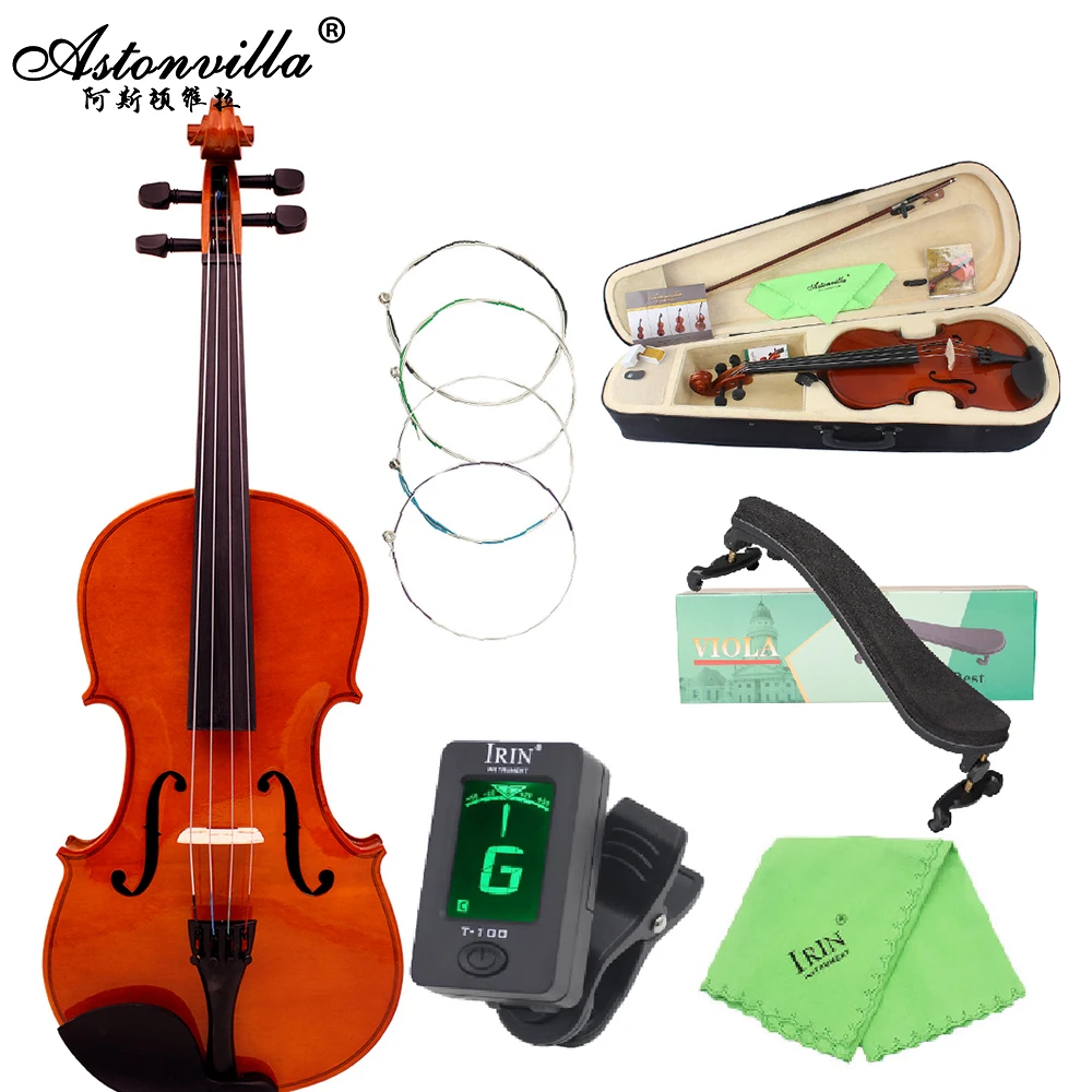 

Astonvilla 4/4 Viola 16 Inches Spruce Panel Viola Set with Shoulder Support Case Accessories Professional String Instrument