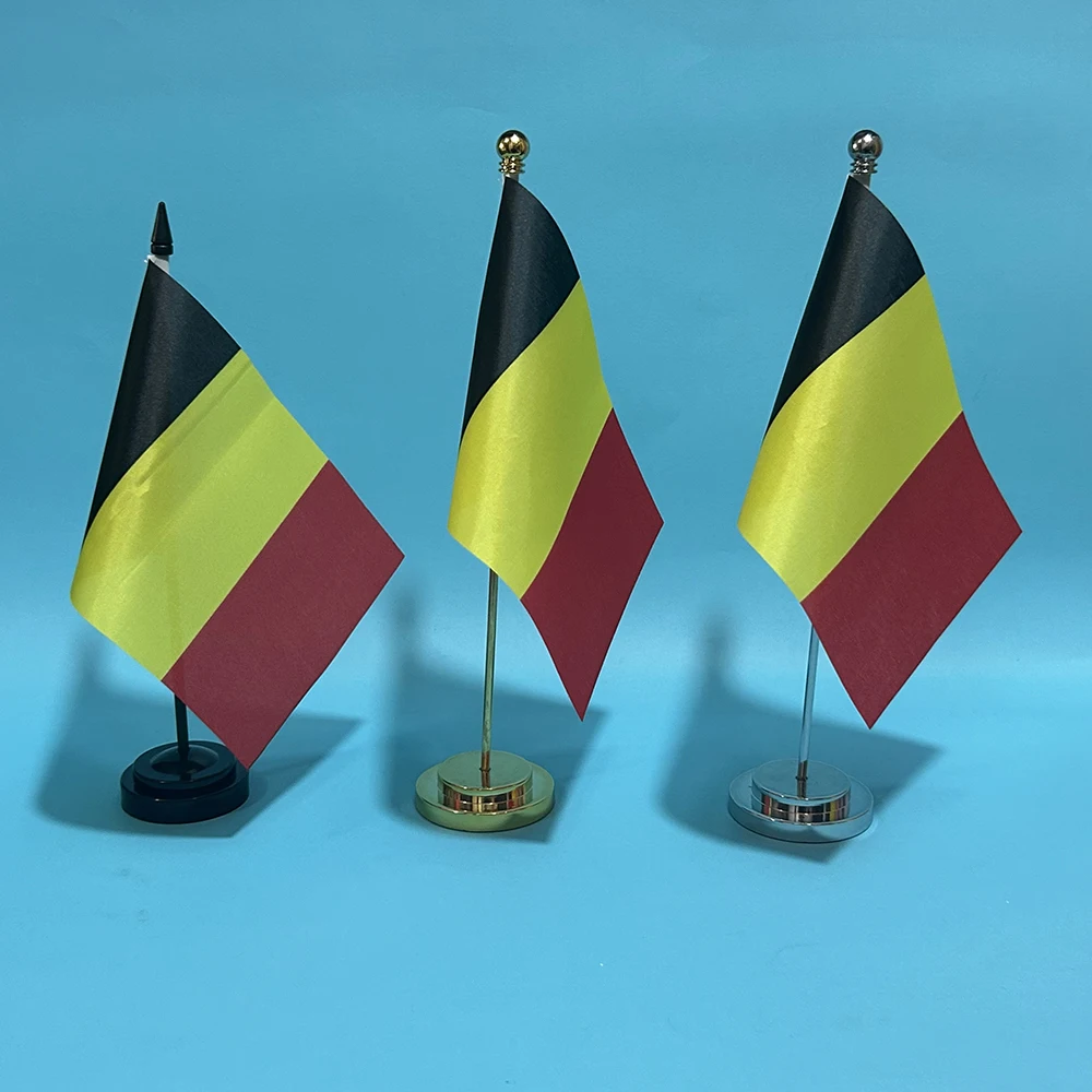 90X150cm Belgium Flag Polyester 14x21cm Belgium hand flag / string flag / desk flag 8x12cm Belgium car flag for Decoration