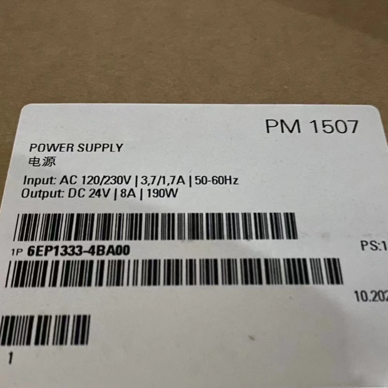 NEW 6EP1333-4BA00 PM 1507 24 V/8 for S7-1500 input 6EP1333-4BA00 IN BOX