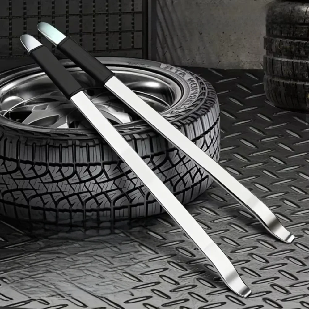 

Metal Tire Removal Tool Quick Easy Rubber Handle Tire Lever Labor-Saving Design Multi-Purpose Tire Changer Tool