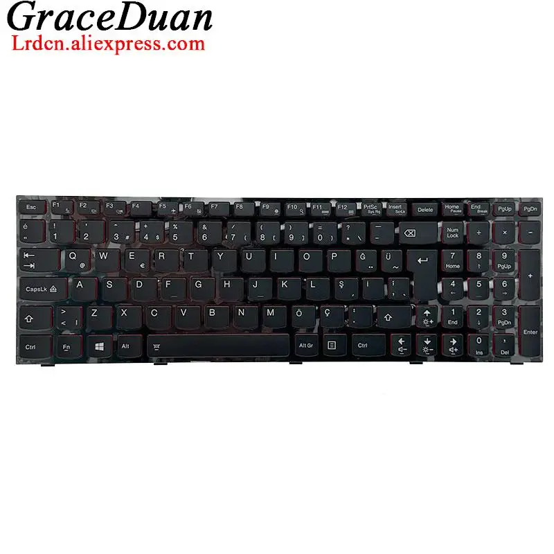 Imagem -04 - Teclado Retroiluminado para Laptop Lenovo T4b9 Cfb Canadense Francês hu tr Checo Turco 25205416 25205494 25205478 Y500 Y510p