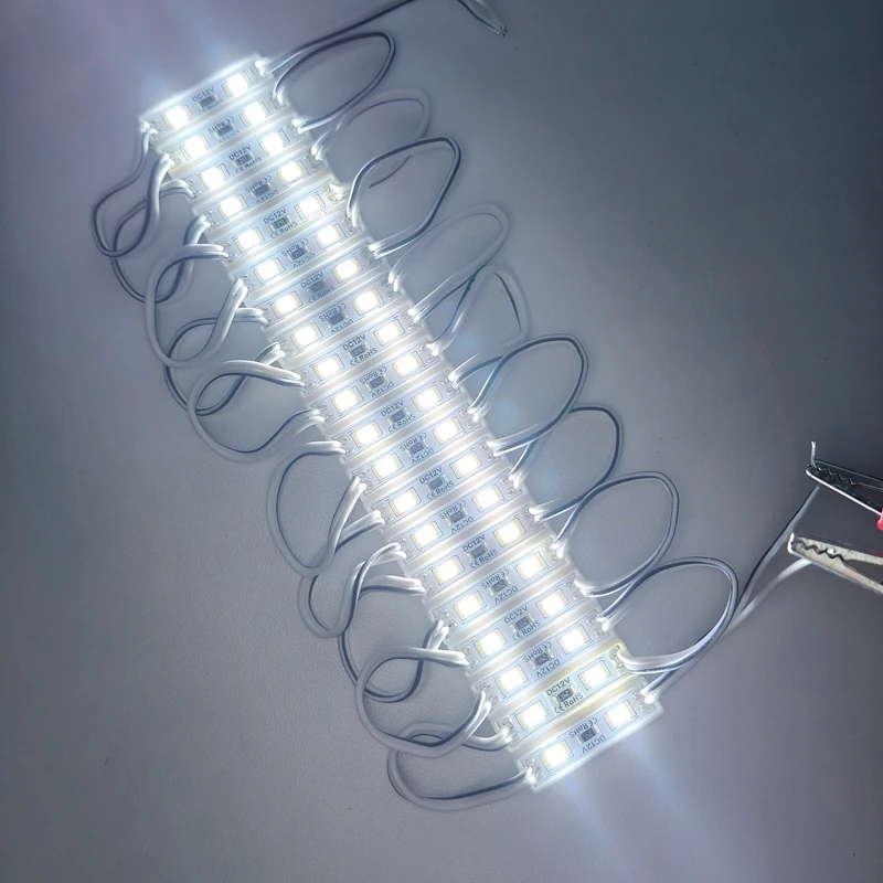 

100pcs mini size 26*7mm 2 LED Module DC12V 0.6W SMD 2835 waterproof Display modules for Advertising light words Back light