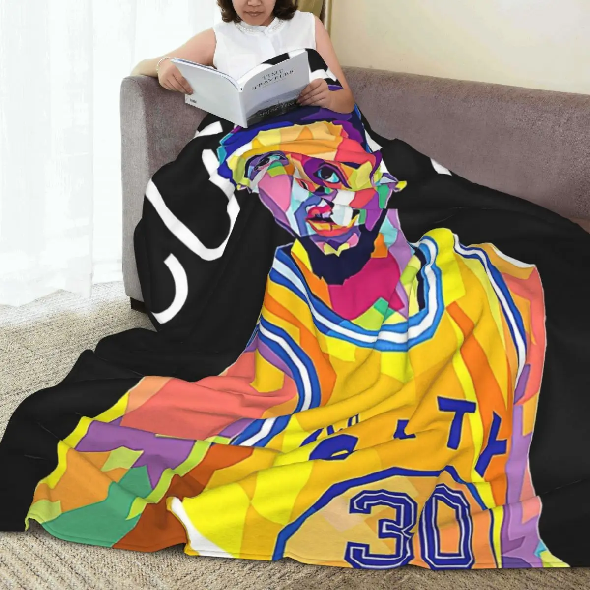 Stephen Curry Blanket Fleece Breathable Sofa Throw Blankets For Couch Bedding Outdoor Throws Bedspread Quilt