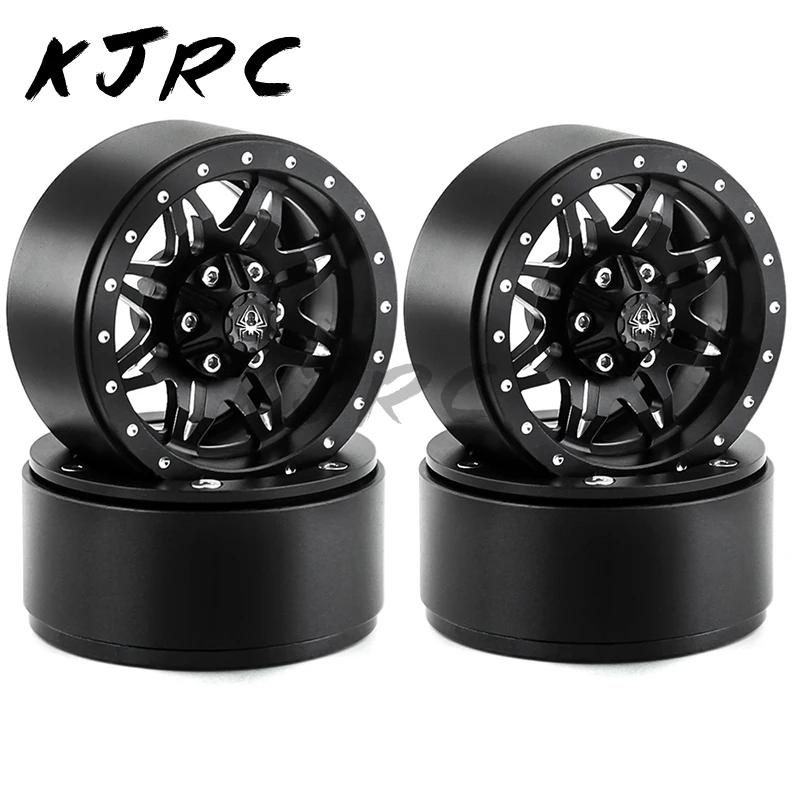 

4PCS Metal 1.9" Beadlock Wheel Rims Hub for 1/10 RC Crawler Car Jeep Wrangler Axial SCX10 90046 Traxxas TRX4