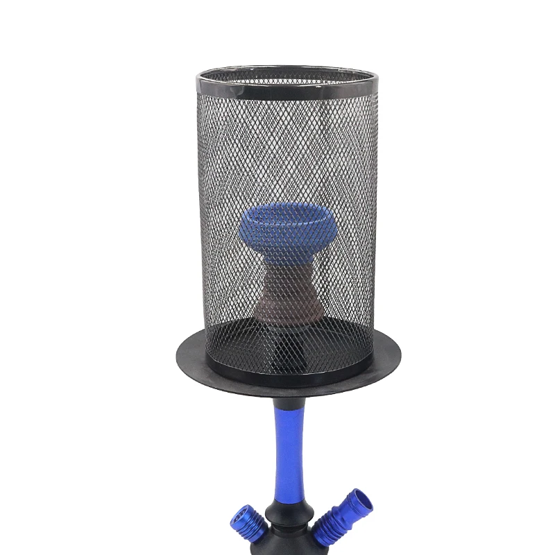 Hookah Wind Cover Cage Screen for Shisha Ceramic Bowl Head Heat Keeper Nargile Accessories Tobacoo Chicha Charcoal Holder Black