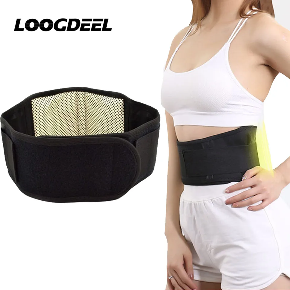 LOOGDEEL Self Heating Waist Protection Belt Squat Pressure Waistband Lightweight Sport Waist Support Lumbar Back Guard Women Men