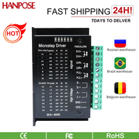 HANPOSE Stepper Motor Driver TB6600 DM542  s109aftg 42/57 Nema17 NEMA23 4A DC9-40V 1 axis Stepping Motor CNC Engraving Machine