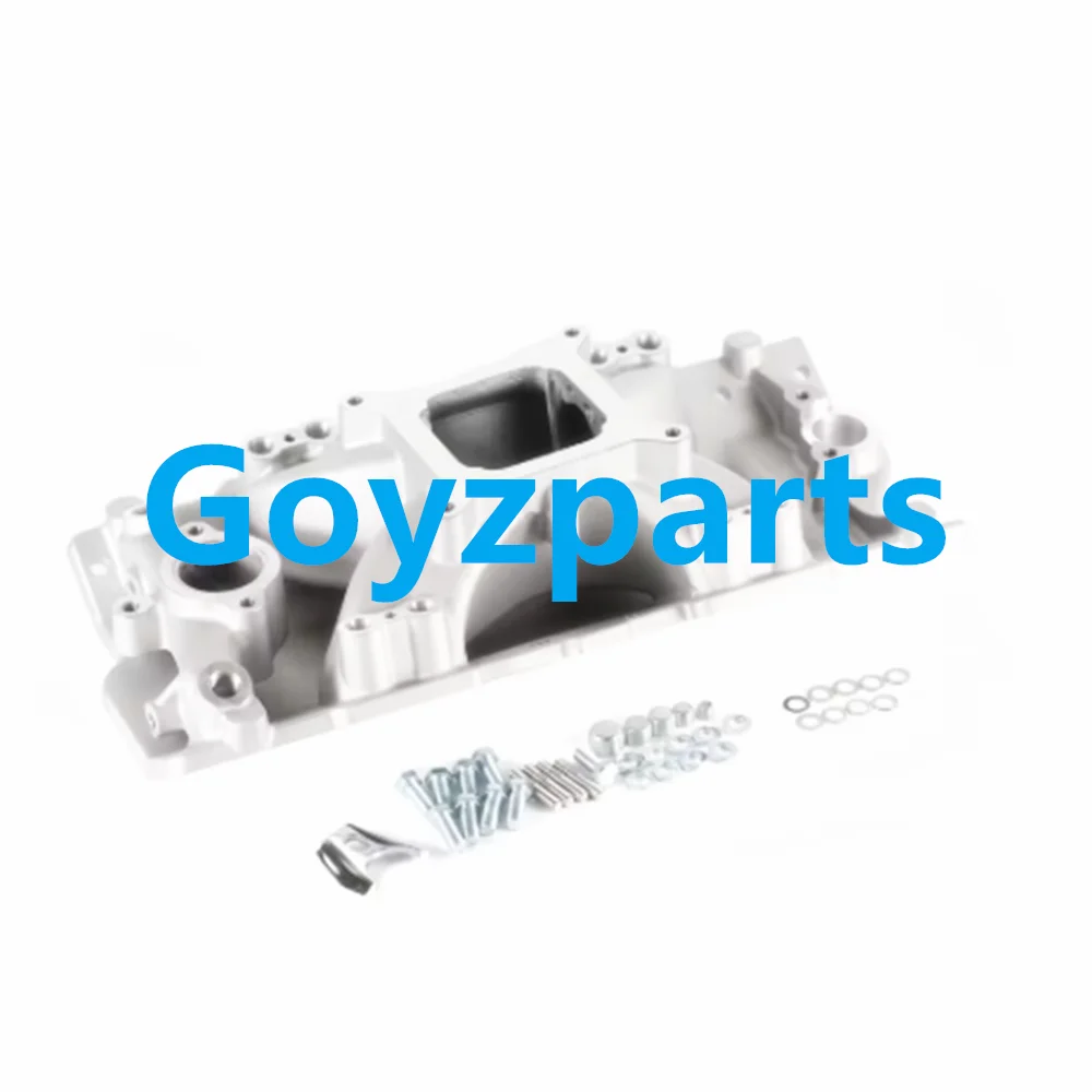 Kolektor dolotowy z korpusem przepustnicznym SBC 4 Barrels EFI 4150 do Chevrolet Chevy, jednopłaszczyznowy kolektor dolotowy z wtryskiem paliwa (aluminium)