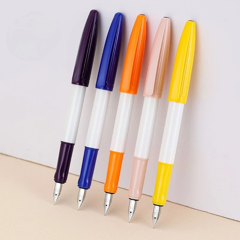 

Jinhao Student Fountain Pen Umbrella Shaped Design for Specific Upright Posture for Boys Girls Ink Bags for Handwriting Practice