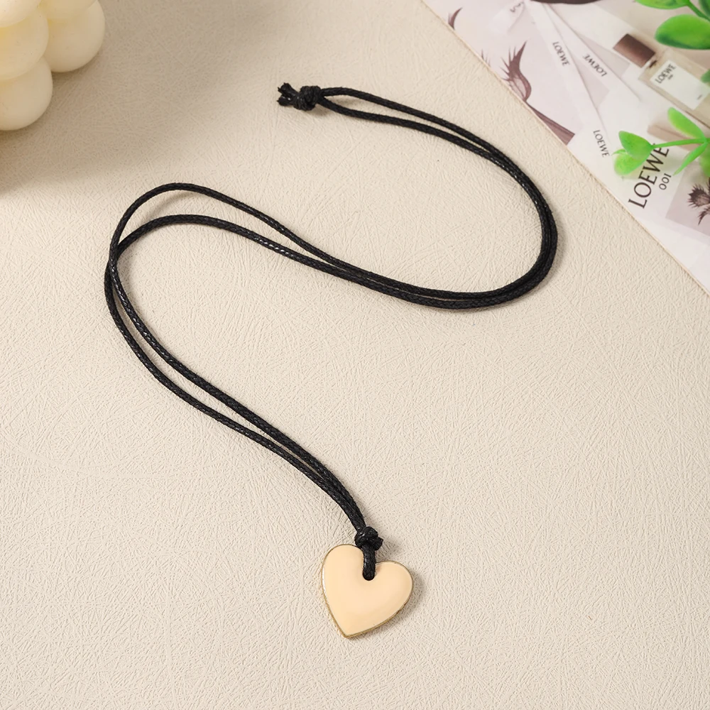 Aihua Niedliches Handgefertigtes Liebesherz-Armband Schwarzes Seil Verstellbares Handarmband für Mädchen Frauen Buntes Herz-Schmuck Geschenke – Detail 15