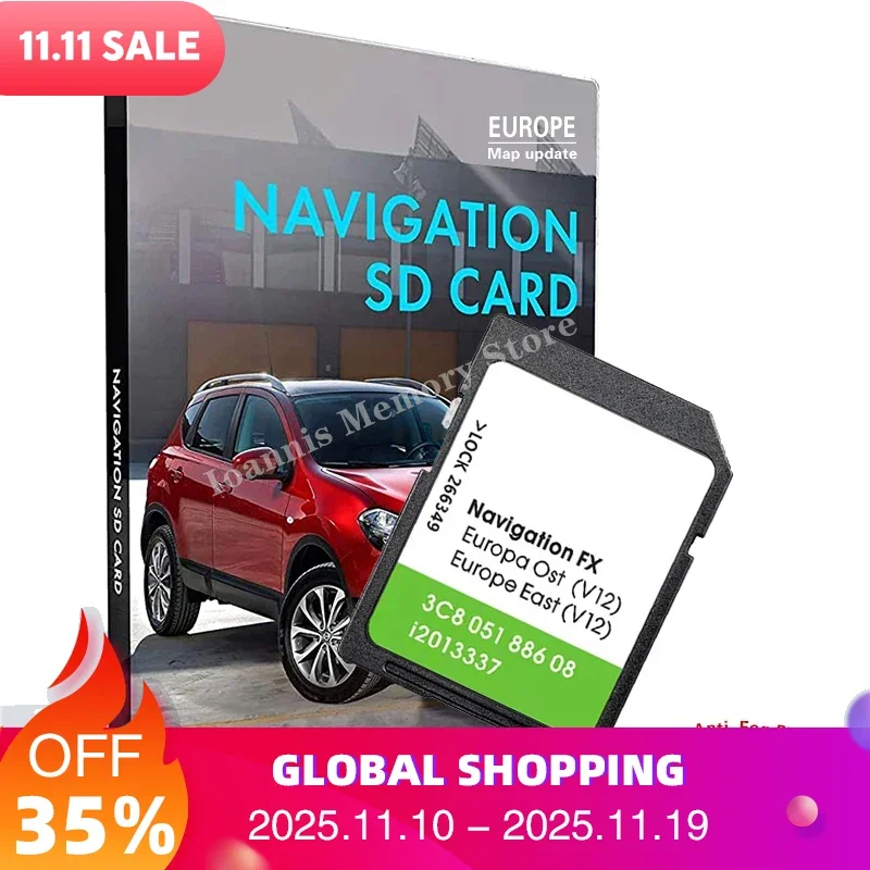 

OST RNS310 FX V12 East Navigation Europe SAT NAV GPS Map for VW SD Card