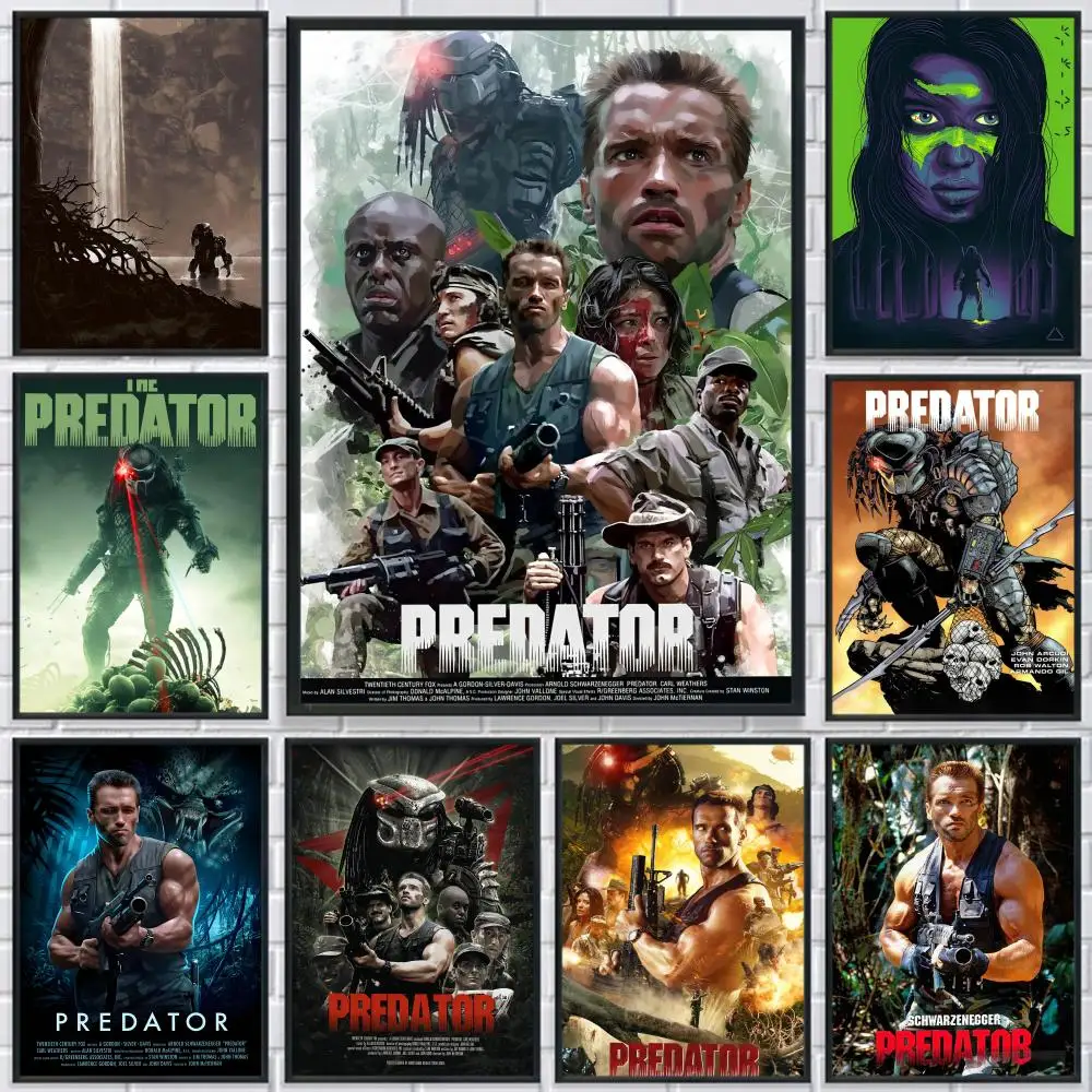 Classic The Predator Horror Movie Poster HD Self Adhesive Waterproof Wall Art Ideal for Home Office Dorm Bedroom Great Gift