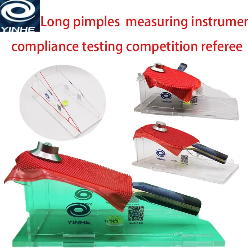

YINHE Ping Pong Pimples Rubber Tester Official Referee Tool Measure Friction for Long/Short Pimples Anti-Solidification Tester