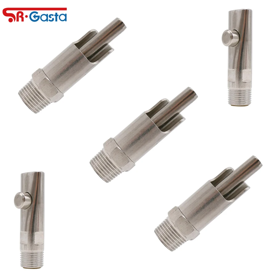 5Pcs Pig Nipple Water Drinker Stainless Steel External Thread Animals Automatic Waterer Drinking for Sows Piglets
