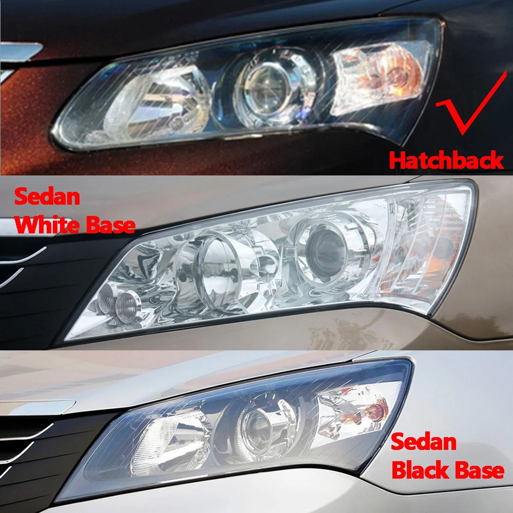 For Geely 2009~2013 Emgrand EC7 Hatchback Front Headlight Cover Headlamp Lamp Shell Transparent Lampshade Lens Plexiglass