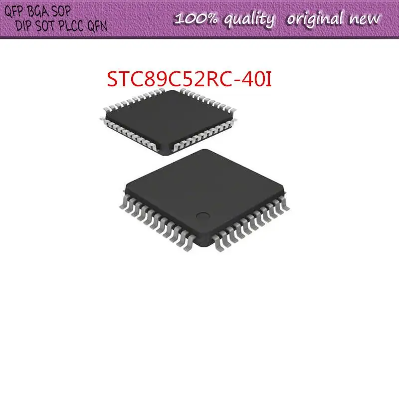 

НОВЫЙ 1 шт./лот STC89C52RC-40I STC89C STC89C52RC STC89C52RC-40I 89C52RC-40I-LQFP44 LQFP-44