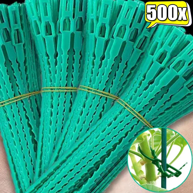 Adjustable Plants Cable Ties Garden Plant Vine Tree Shrubs Support Fastener Wrap Rings Locking Nylon Cables Ties Organizer Tools