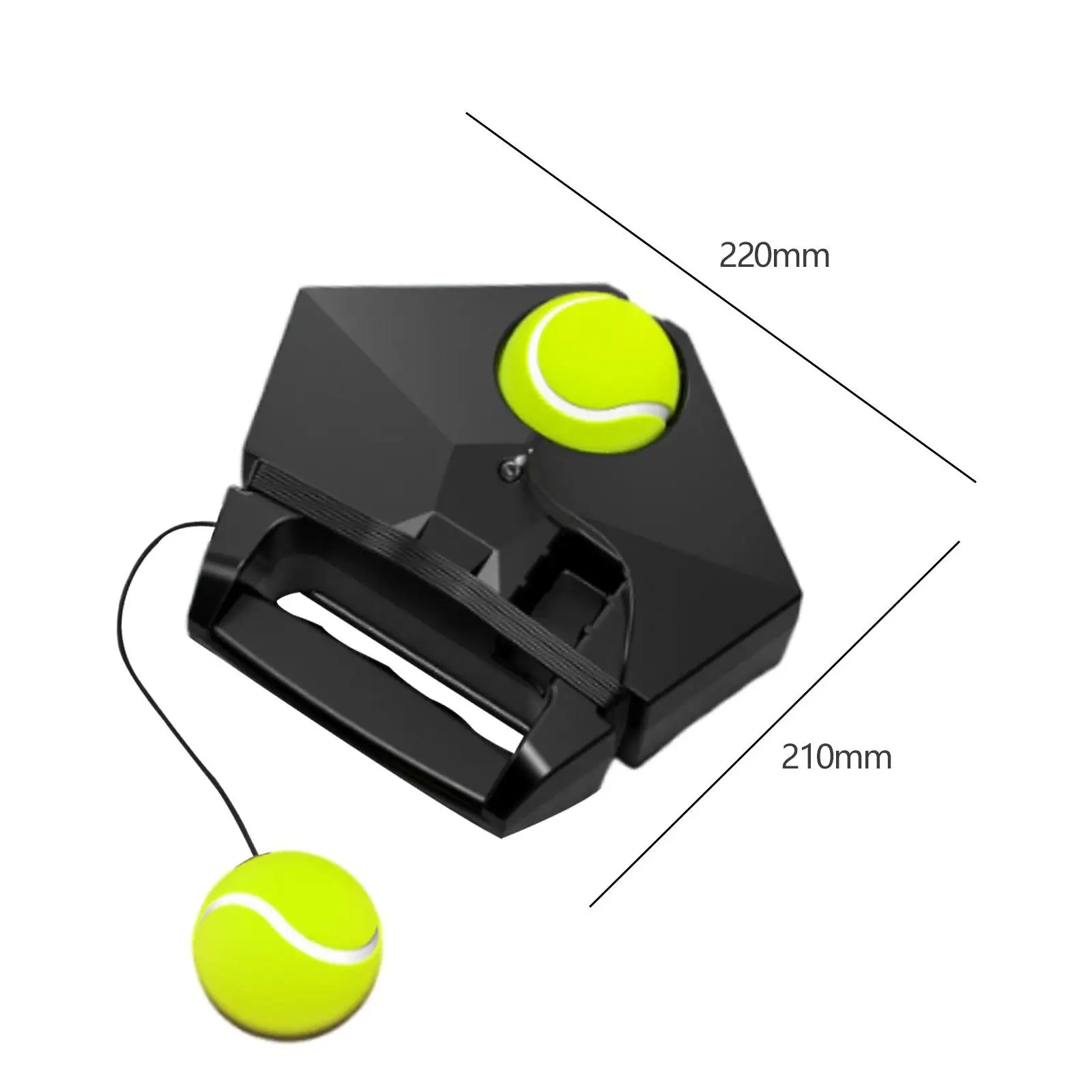 Single Tennis Ball Trainer, Tennis Training Tool, Easily Install Training Equipment for Individual Exercise, Tennis Baseboard