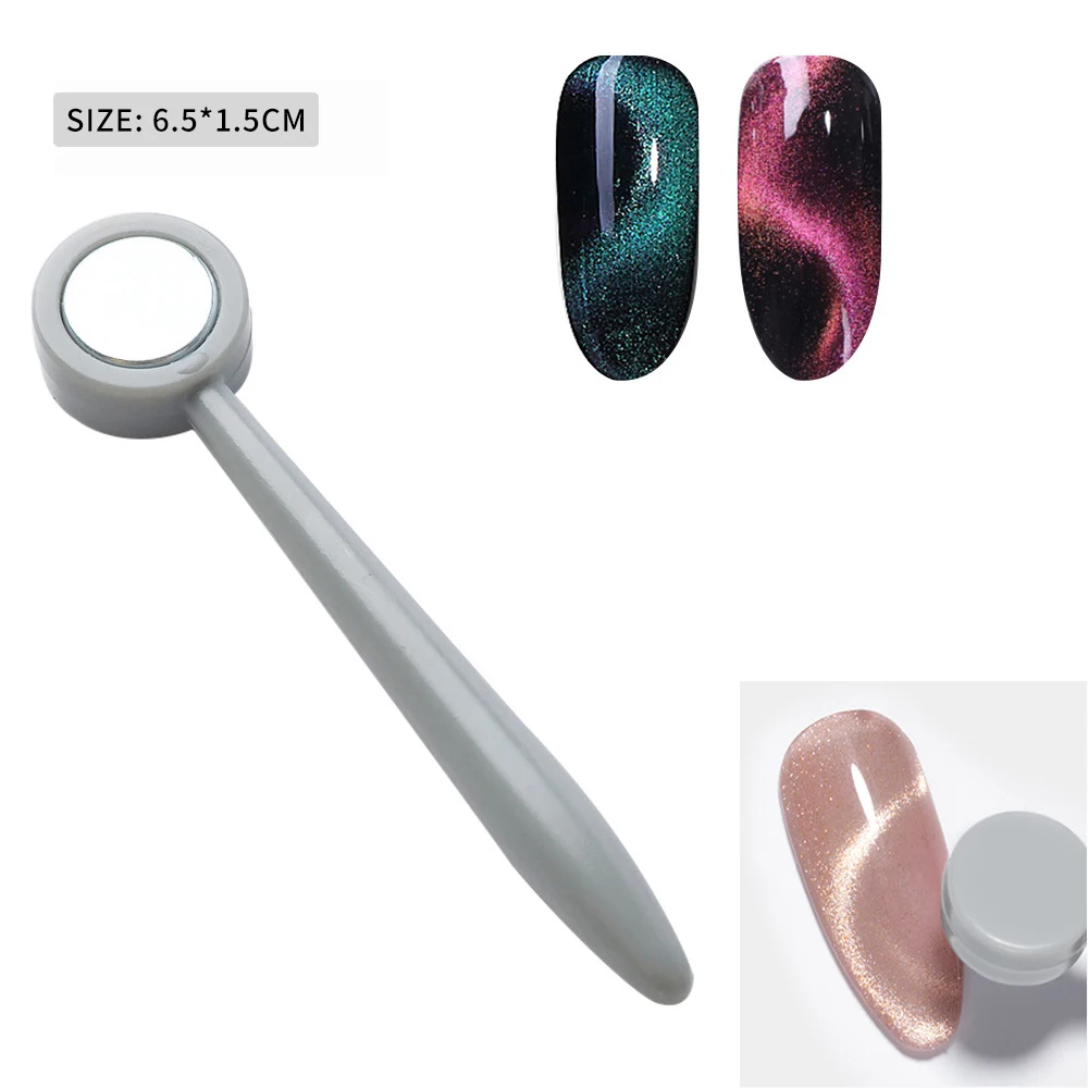 Bâton Magnétique Cylindrique pour Effet de Bain, Gel UV, Bande de Ligne, Stylo Magnétique pour Verhéritage à Ongles, Œil de Chat