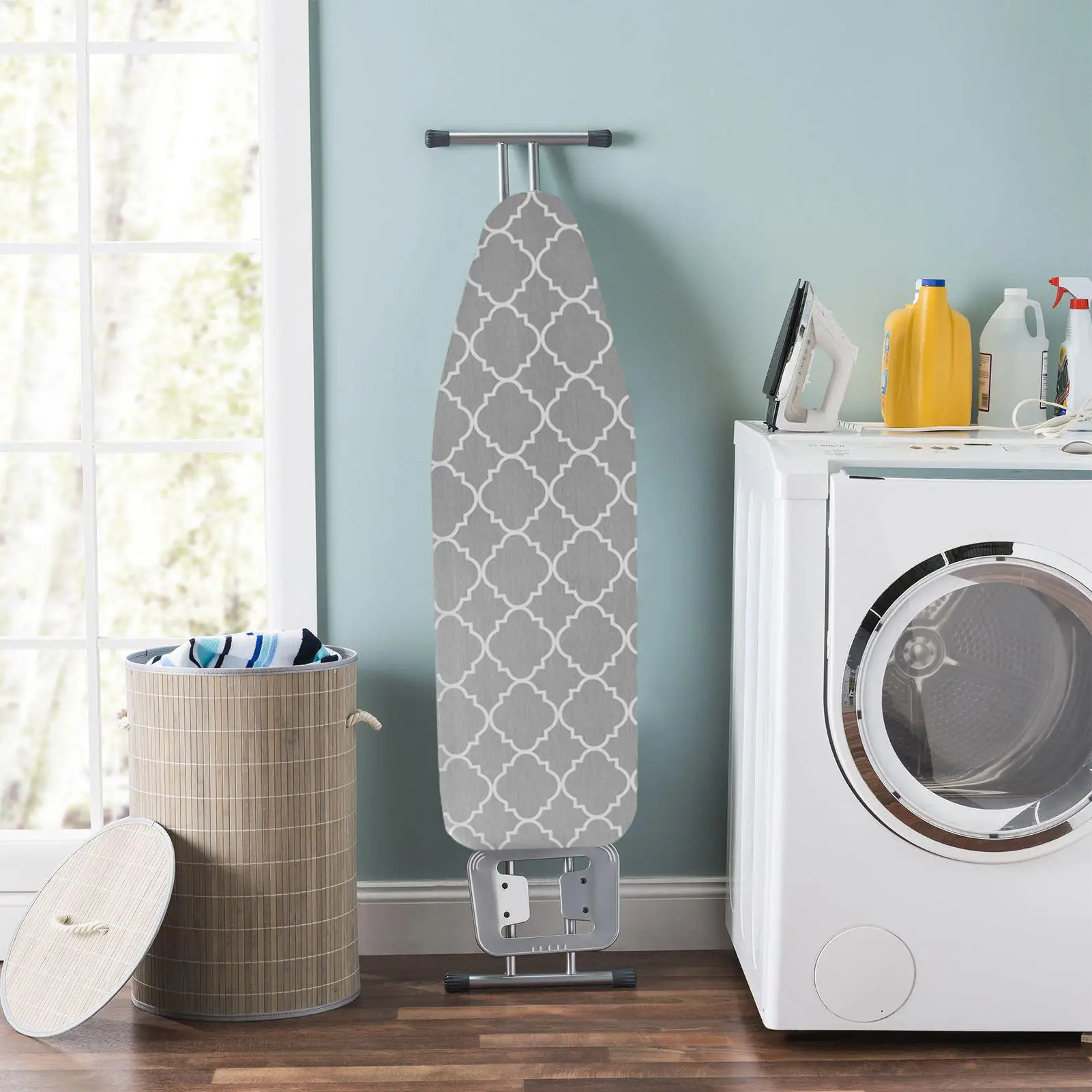 Ironing Board Pad Thick Heat Reflective Coating Padding Scorch and stain-resistant Iron Table Cover with Adjustable Strap