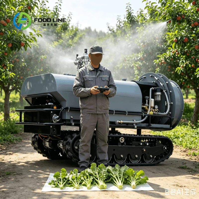 custom Remote Control Crawler Agricultural Sprayer High Pressure Air Blast Bulk Order Discount for Vineyards adjustable nozzles