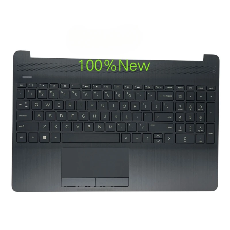 

New for HP 15-dw 15s-du palmrest non-backlit keyboard touchpad l52022-001 Gray