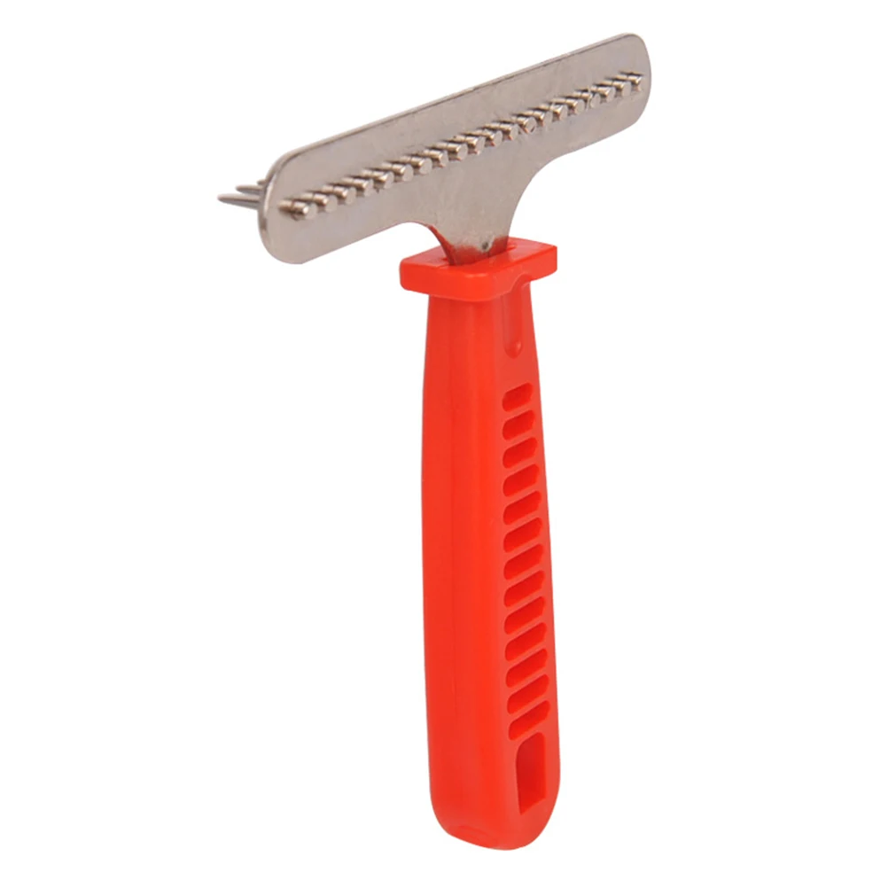

Dematting Tool Ergonomic Grip Rake Brush Pet Grooming Comb Removes Loose Hair Knot Hair Debris for Dogs Cats