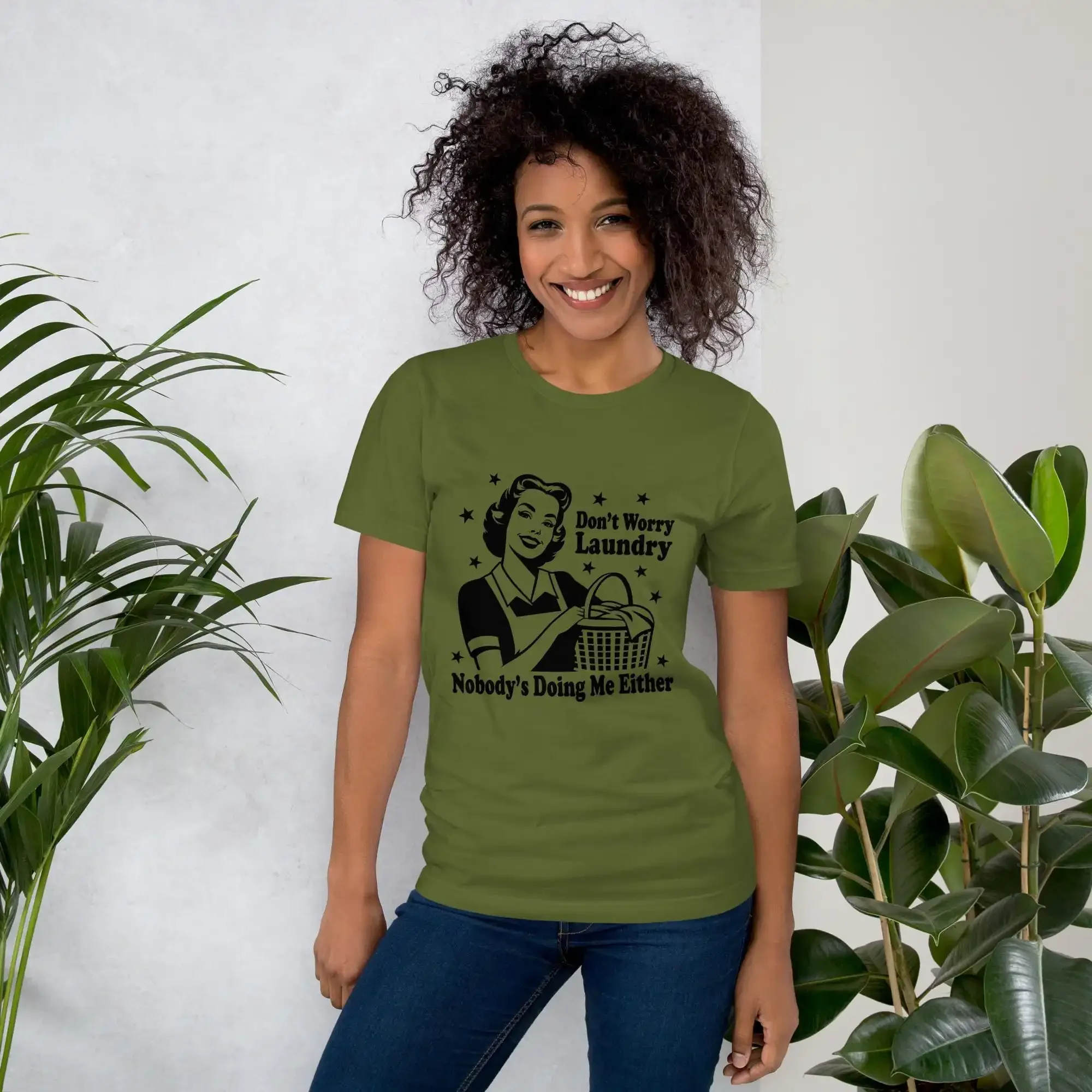 Don t Worry Laundry No One s Doing Me Either Sarcastic Parody Shirt