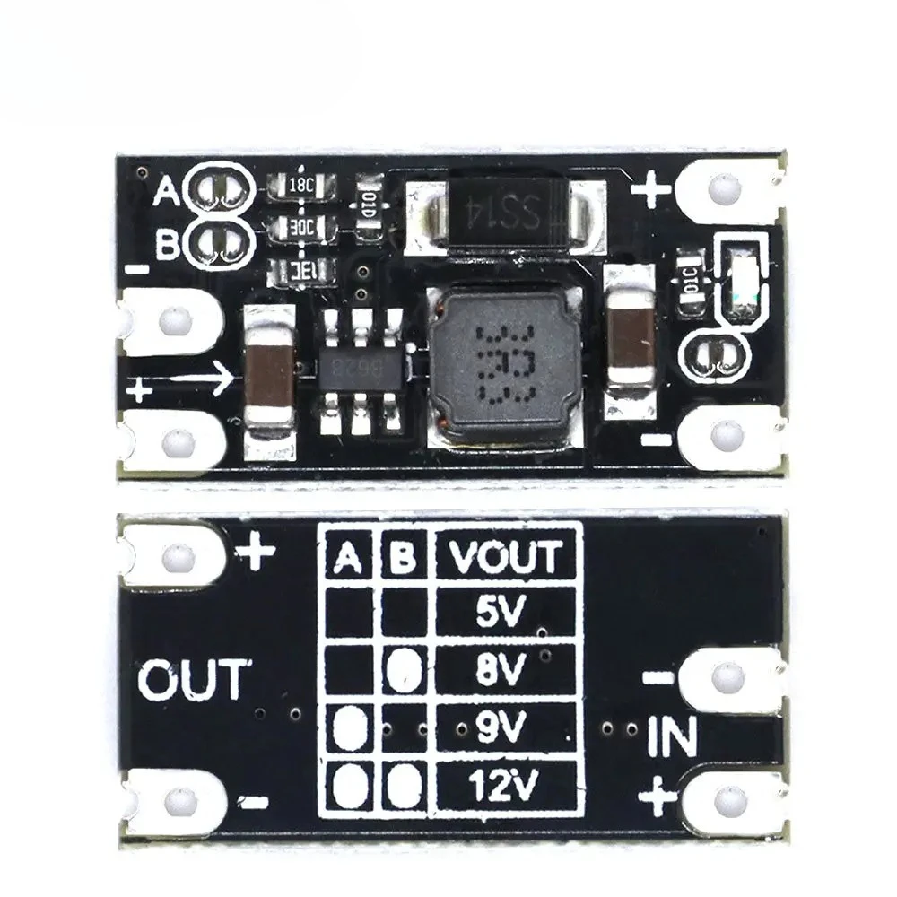 3.7V Mini DC-DC boost converter 5V voltage regulator PCB board module can set 5V/ 8V/ 9V LED indicators Diy voltage module