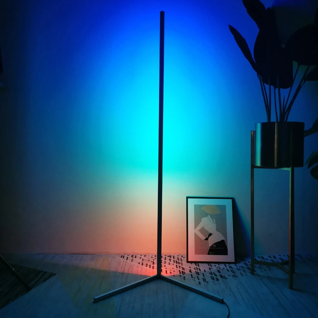 

Aluminum Alloy LED Floor Lamp With Remote Control Scratch-proof Impact-resistant High Compatibility Multi-color+Remote UK