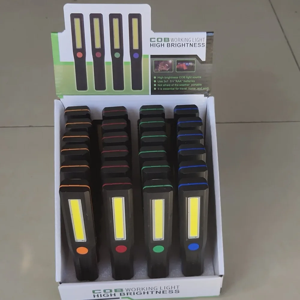Mini COB Work Light Magnetic Inspection Lamp Portable Camping Lantern For Automotive Maintenance Home Emergency Lighting Tool