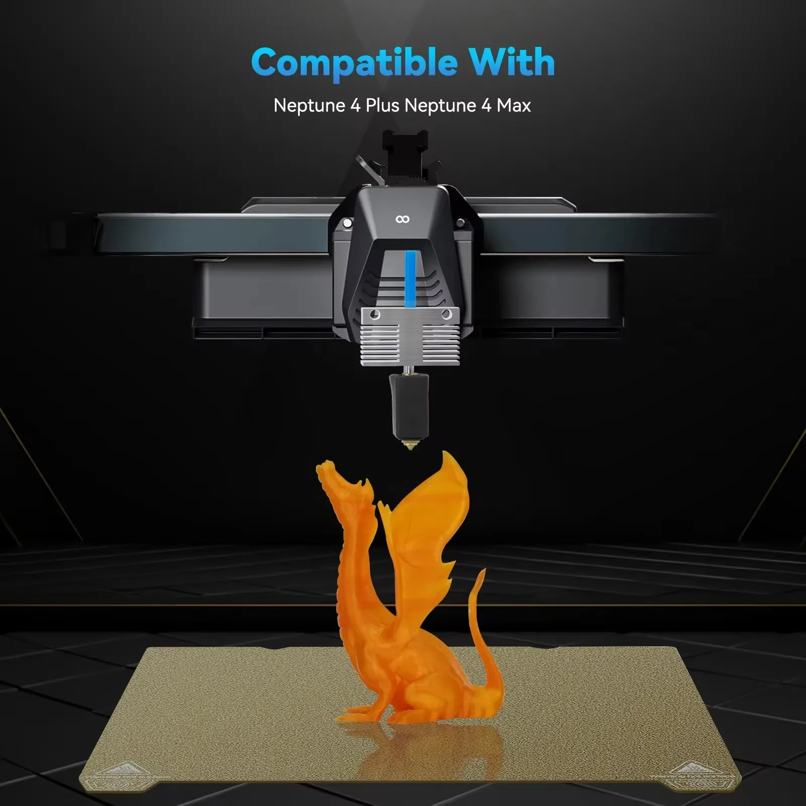 ل ELEGOO Neptune 4 Plus Max Hotend 24 فولت 80 واط عدة النحاس تصلب الصلب فوهة عالية السرعة ثلاثية الأبعاد ملحقات الطابعة ل elegoo 4 Plus #5