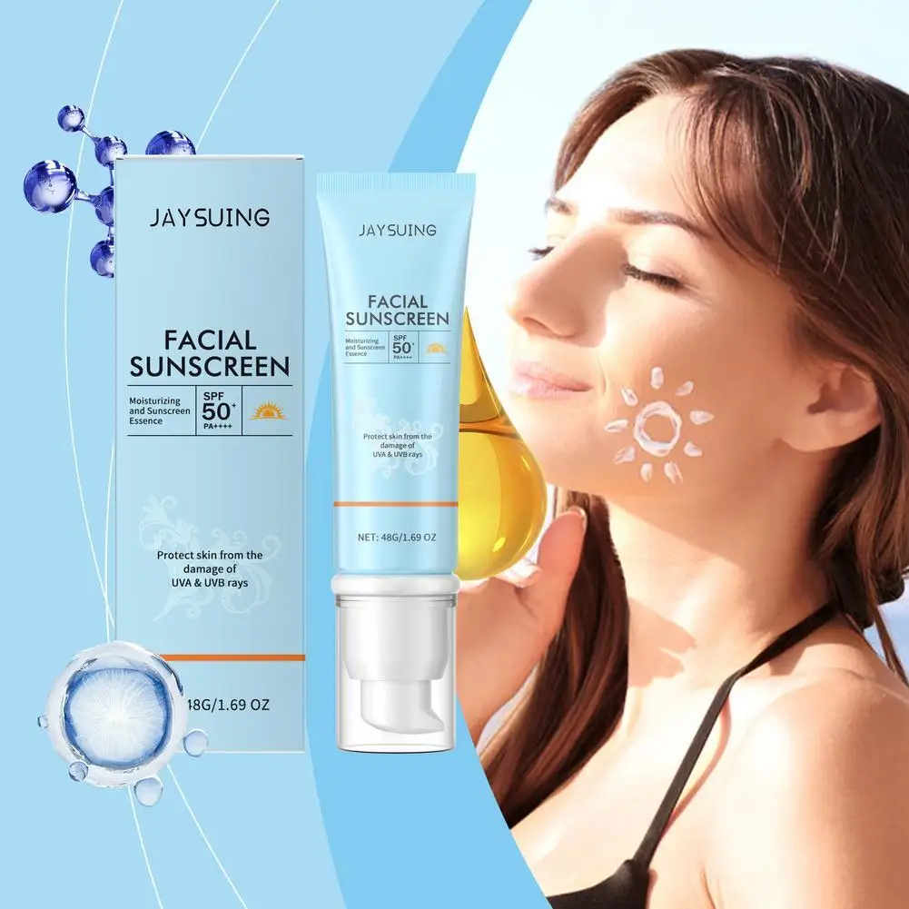 

Summer Refreshing Facial Protection Cream Lightweight Moisturizer with Brightening UV Isolation Outdoor Hydrating Day Cream