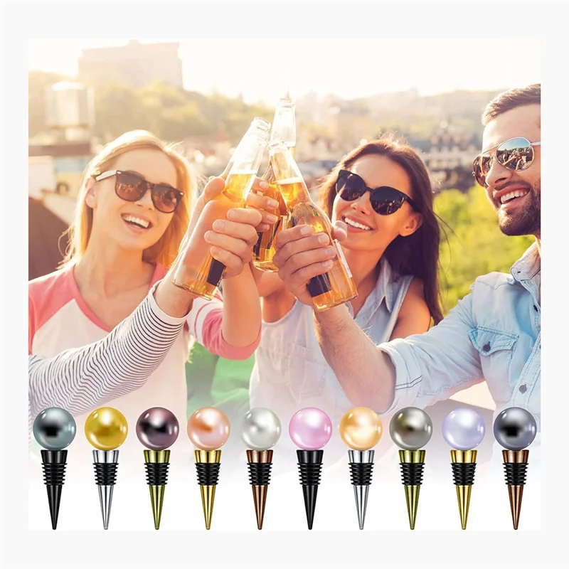 AEE6-30 peças rolha de garrafa em branco com poste rosqueado metal vinho rolha inserções conjunto ferragem para torneamento madeira projeto diy