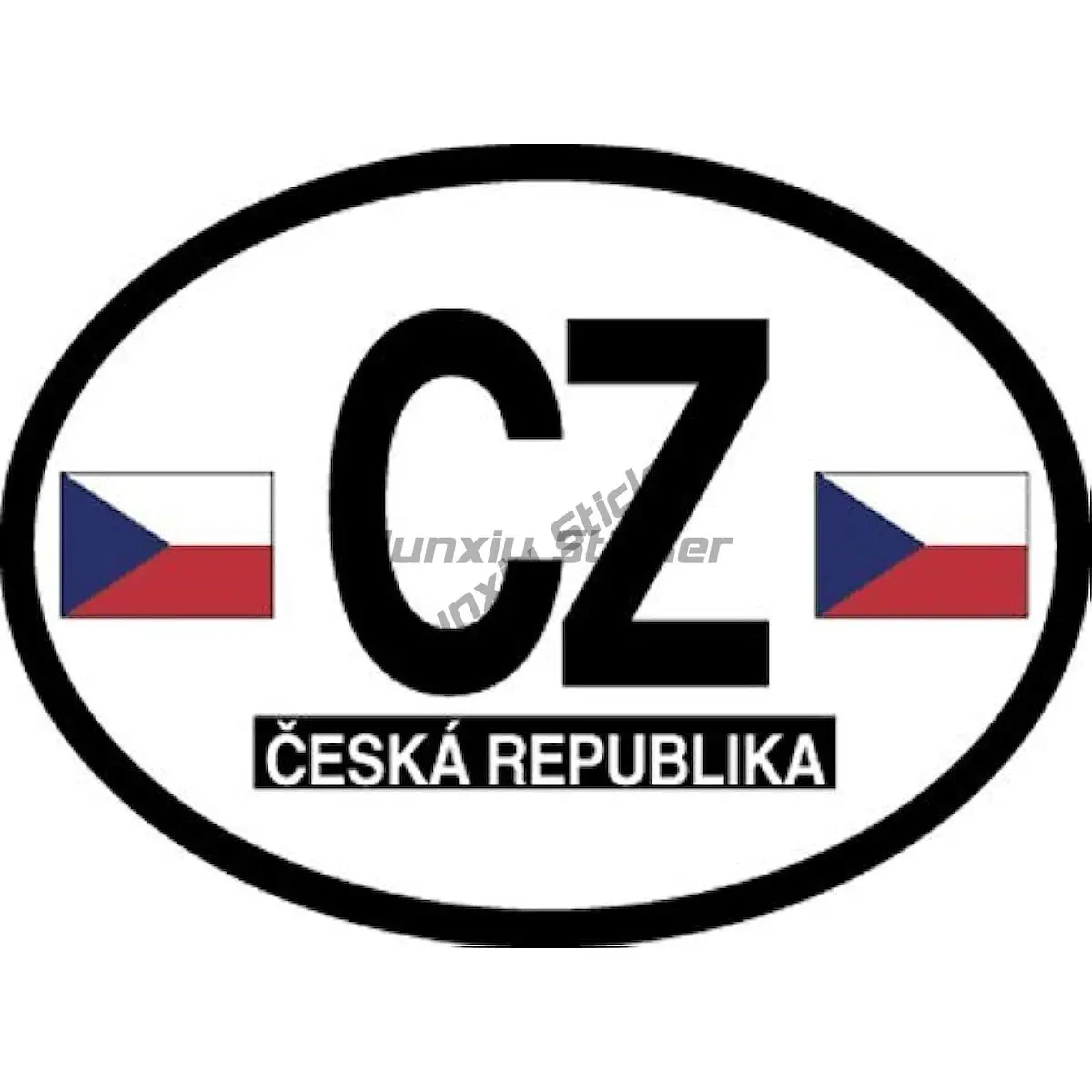 

Czech CZ Flag Map National Emblem Creative PVC Car Sticker for Decorate Car Van Truck Wall Decal Accessorie Decal