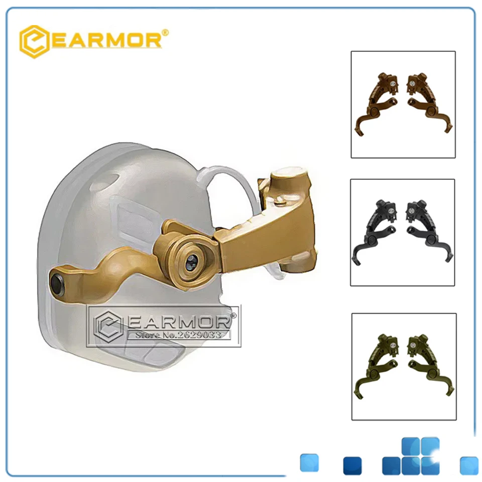 

EARMOR Tactical Headset ARC Helmet Rails M16 Adapter Attachment Kit for M31X/M32X & M31/M32-Mark3 Headset
