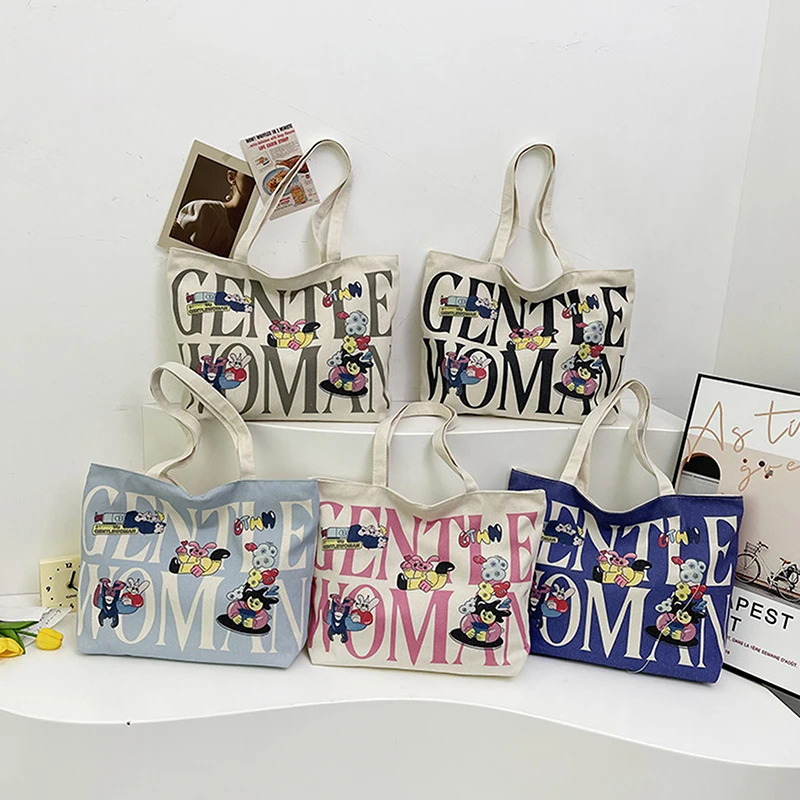 

Casual Shoulder Bag Lightweight Tote Travel Bag Fashion Letter Printing Large Capacity Bag