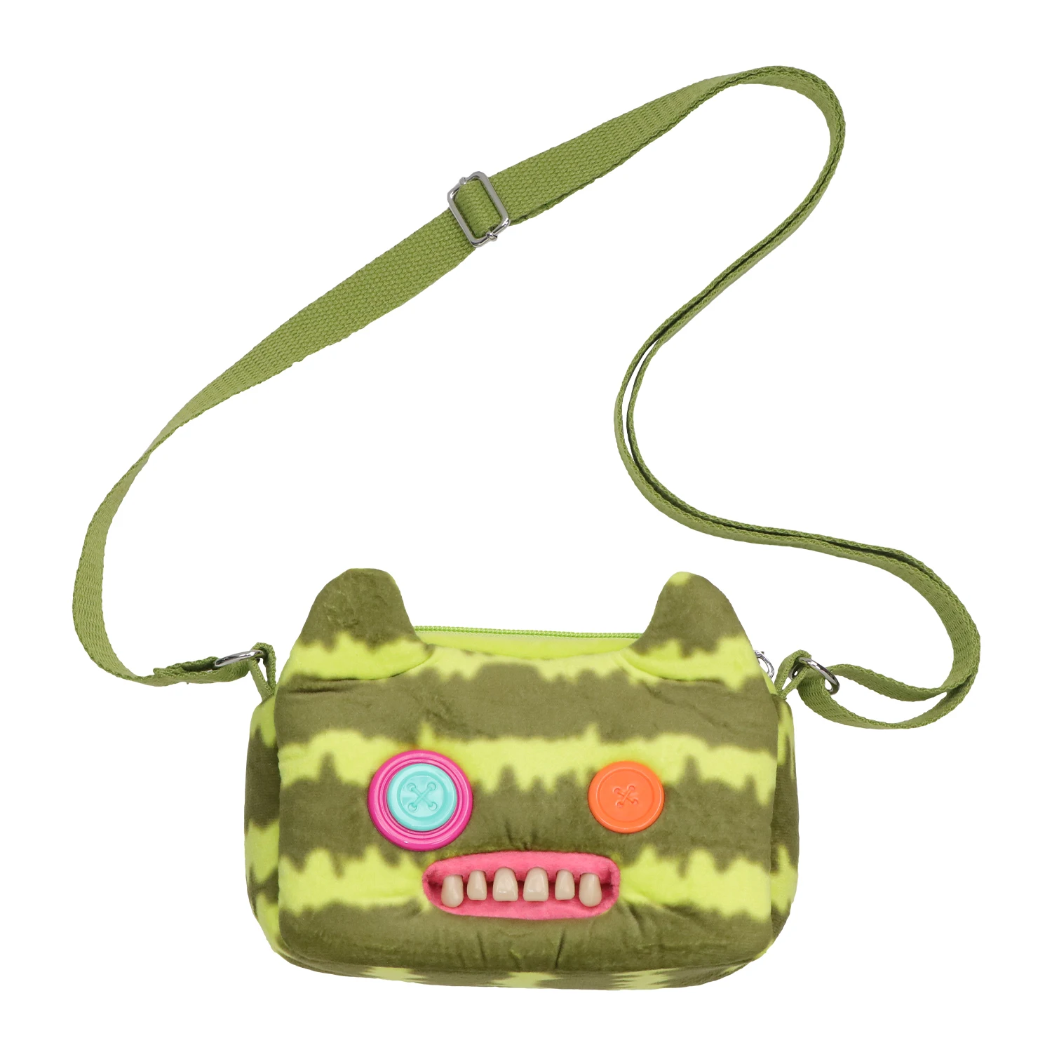 Original Fuggler Hässliche Zähne Monster Plüschtiere Schultertasche Fuggler Weitaugiger Seltsamer McStinkles Katze Plüsch Umhängetasche Geschenke