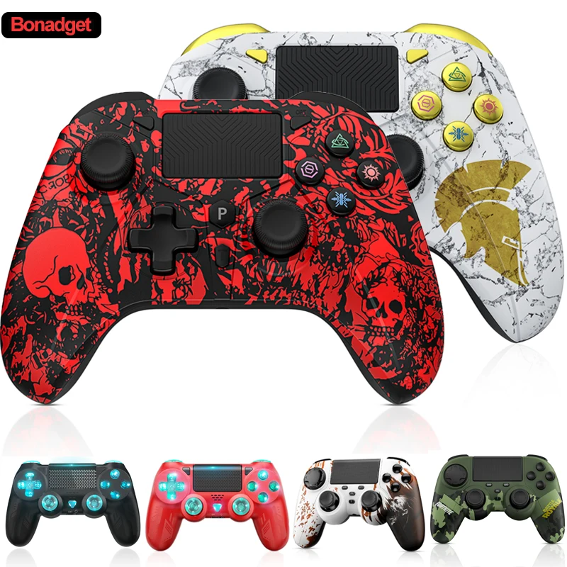 For PS4 Wireless Controller Turbo Vibration Hall Effect For Switch/iOS/PS3/Android/PC Bluetooth Gamepad Joystick Accessories