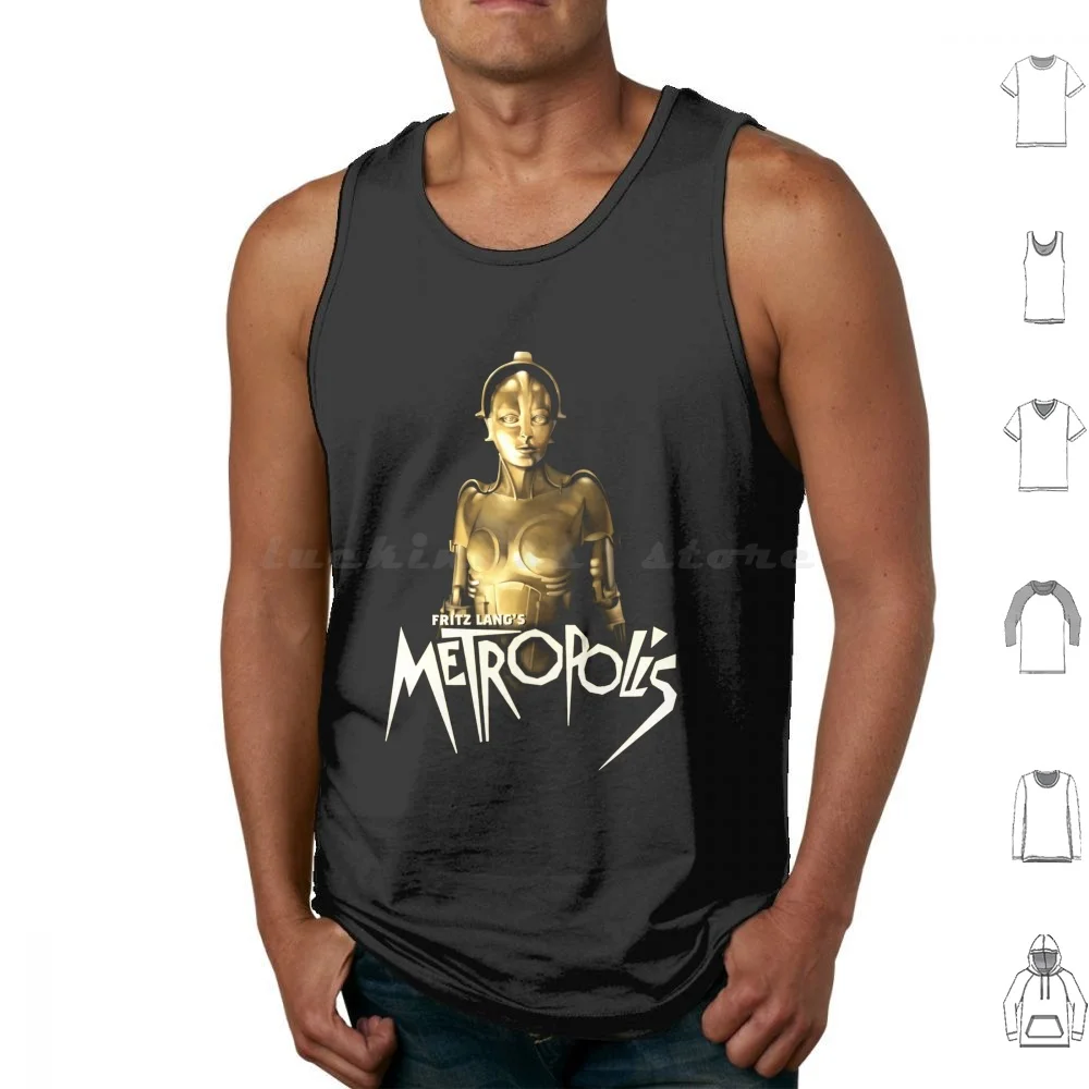 Fritz Lang Metropolis Tank Tops Vest Sleeveless Fritz Lang Metropolis Movie Cinema Film Early Sfx Masterpiece Cool