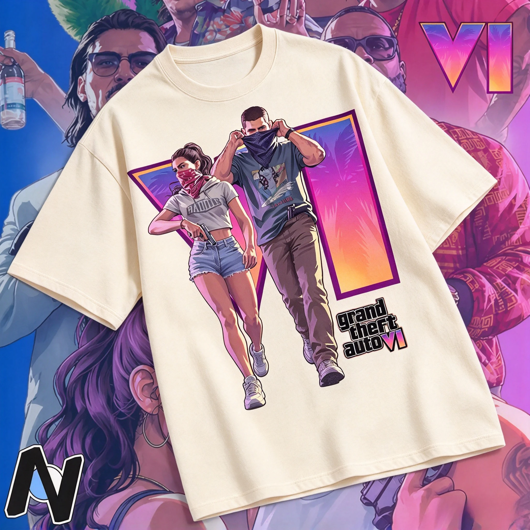Grand Theft Auto VI Character  - Poster Men Fashion review and price